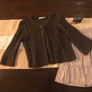 💕 Cute Brown Cardigan Sweater - Small